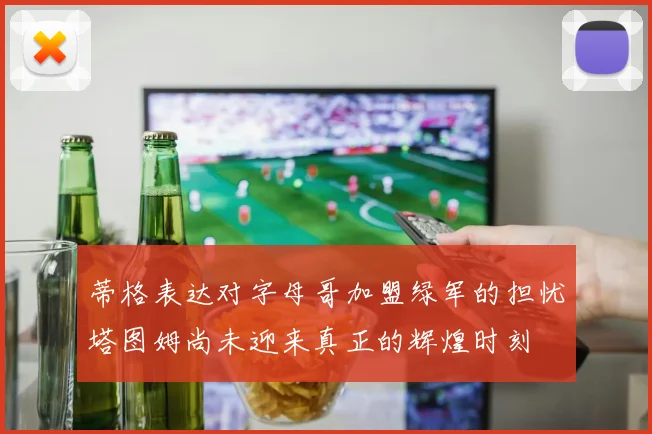 蒂格表达对字母哥加盟绿军的担忧塔图姆尚未迎来真正的辉煌时刻